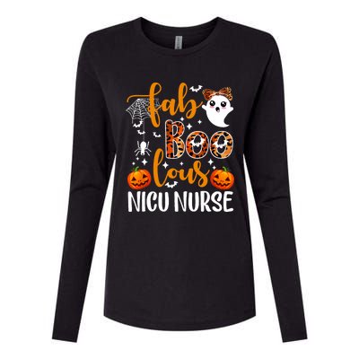 Faboolous Nicu Nurse Funny Nicu Nurse Halloween Boo Boo Crew Womens Cotton Relaxed Long Sleeve T-Shirt