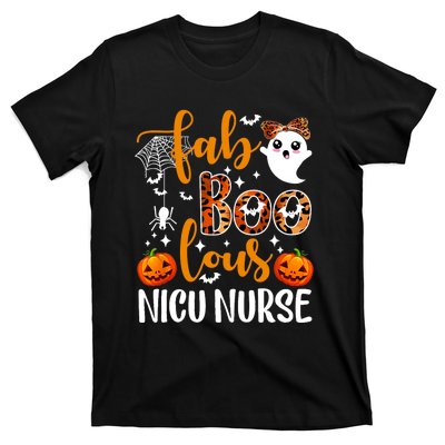 Faboolous Nicu Nurse Funny Nicu Nurse Halloween Boo Boo Crew T-Shirt