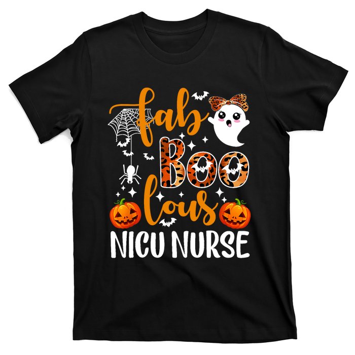 Faboolous Nicu Nurse Funny Nicu Nurse Halloween Boo Boo Crew T-Shirt