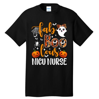 Faboolous Nicu Nurse Funny Nicu Nurse Halloween Boo Boo Crew Tall T-Shirt