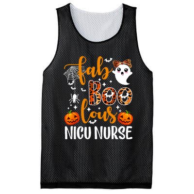 Faboolous Nicu Nurse Funny Nicu Nurse Halloween Boo Boo Crew Mesh Reversible Basketball Jersey Tank