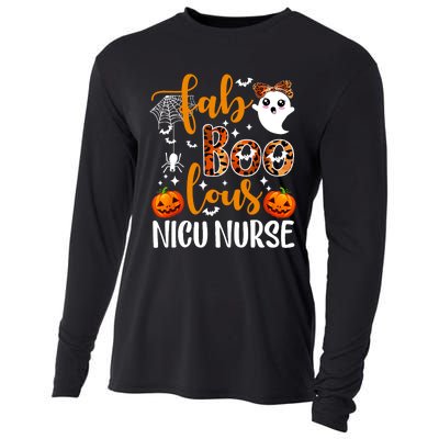 Faboolous Nicu Nurse Funny Nicu Nurse Halloween Boo Boo Crew Cooling Performance Long Sleeve Crew