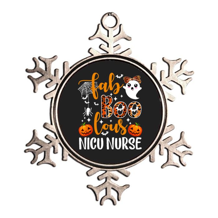 Faboolous Nicu Nurse Funny Nicu Nurse Halloween Boo Boo Crew Metallic Star Ornament