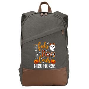 Faboolous Nicu Nurse Funny Nicu Nurse Halloween Boo Boo Crew Cotton Canvas Backpack