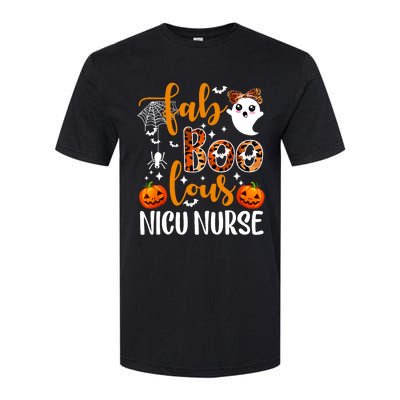 Faboolous Nicu Nurse Funny Nicu Nurse Halloween Boo Boo Crew Softstyle CVC T-Shirt