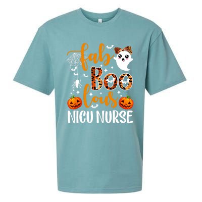 Faboolous Nicu Nurse Funny Nicu Nurse Halloween Boo Boo Crew Sueded Cloud Jersey T-Shirt