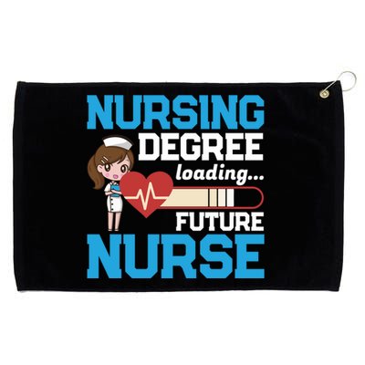 Future Nurse Nursing Degree Loading Nurses Profession Cool Gift Grommeted Golf Towel