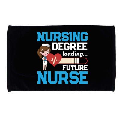 Future Nurse Nursing Degree Loading Nurses Profession Cool Gift Microfiber Hand Towel