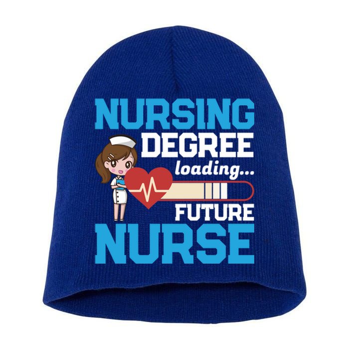 Future Nurse Nursing Degree Loading Nurses Profession Cool Gift Short Acrylic Beanie