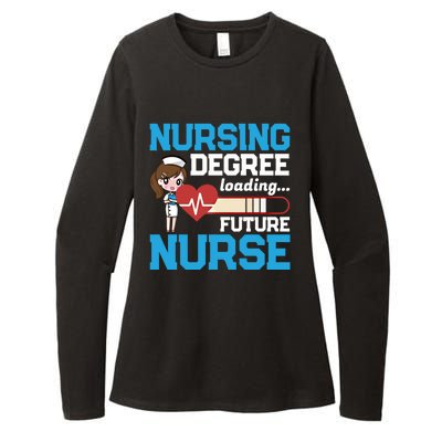 Future Nurse Nursing Degree Loading Nurses Profession Gift Womens CVC Long Sleeve Shirt