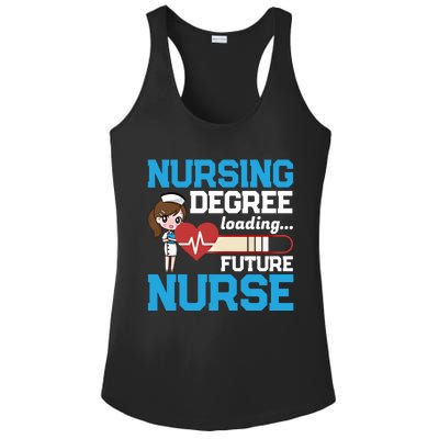 Future Nurse Nursing Degree Loading Nurses Profession Gift Ladies PosiCharge Competitor Racerback Tank