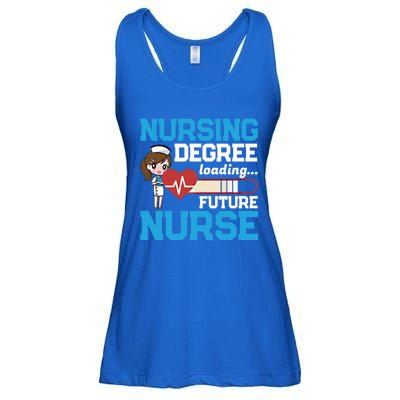 Future Nurse Nursing Degree Loading Nurses Profession Gift Ladies Essential Flowy Tank