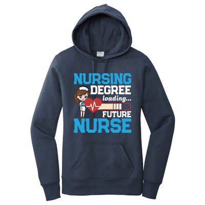 Future Nurse Nursing Degree Loading Nurses Profession Gift Women's Pullover Hoodie