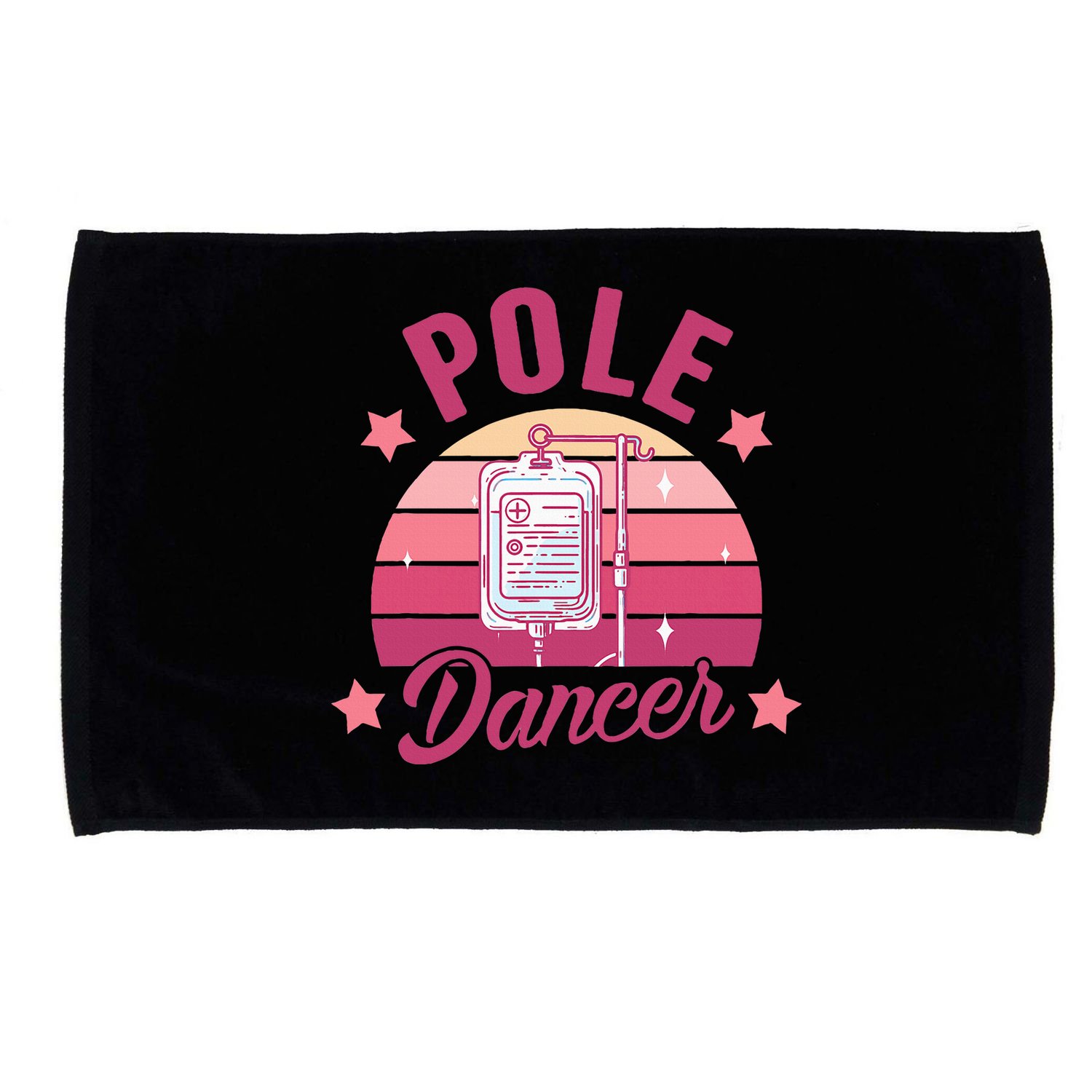 Funny Nurse Nursing Cancer Warrior Chemo Day Pole Dancer Microfiber Hand Towel