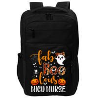 Faboolous Nicu Nurse Funny Nicu Nurse Halloween Boo Boo Crew Impact Tech Backpack