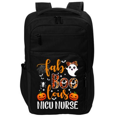 Faboolous Nicu Nurse Funny Nicu Nurse Halloween Boo Boo Crew Impact Tech Backpack