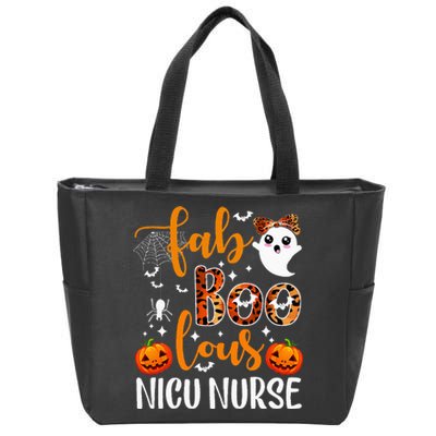 Faboolous Nicu Nurse Funny Nicu Nurse Halloween Boo Boo Crew Zip Tote Bag