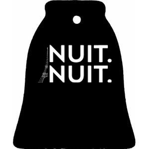 Funny Nuit Nuit Ceramic Bell Ornament