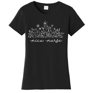 Floral NICU Nurse Women's T-Shirt