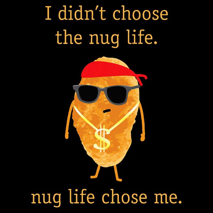 Funny Nugge, Nug Life, Chicken Nugget Flat Bill Trucker Hat