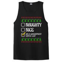 Funny Naughty Nice On A Government Watch List Christmas Xmas  PosiCharge Competitor Tank