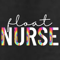 Float Nurse Nursing Tie Dye Float Pool Nurse Gift 7 Panel Mesh Trucker Snapback Hat