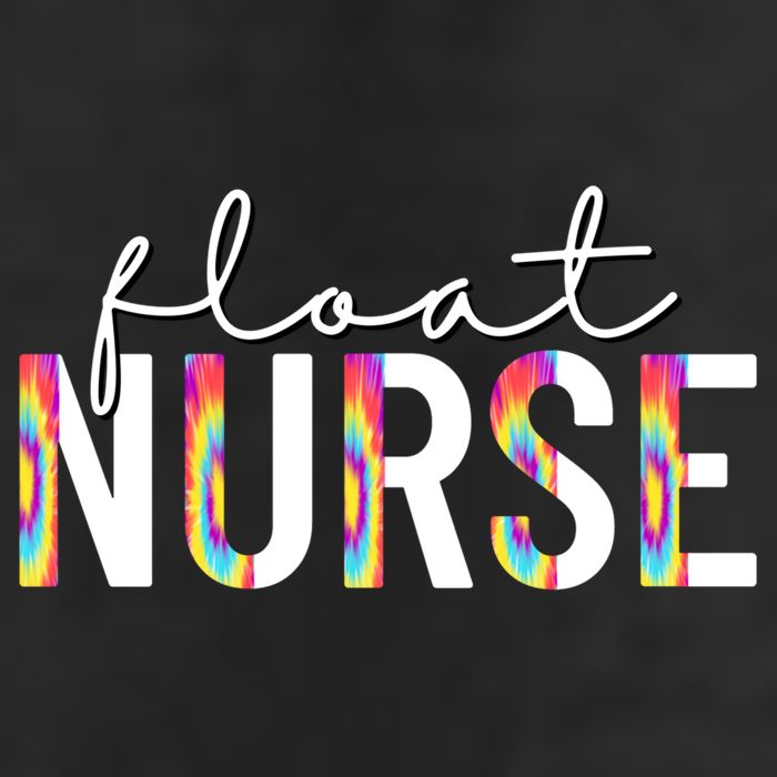 Float Nurse Nursing Tie Dye Float Pool Nurse Gift 7 Panel Mesh Trucker Snapback Hat