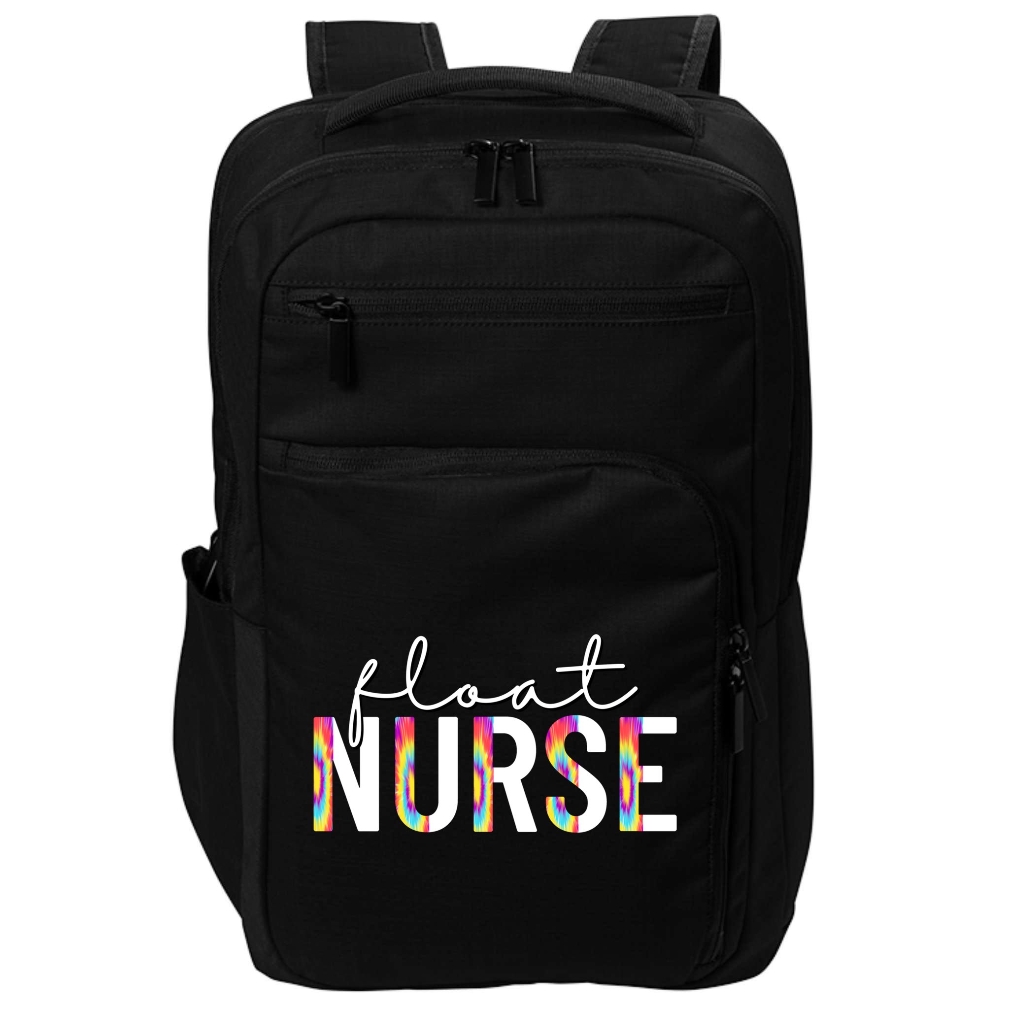 Float Nurse Nursing Tie Dye Float Pool Nurse Gift Impact Tech Backpack