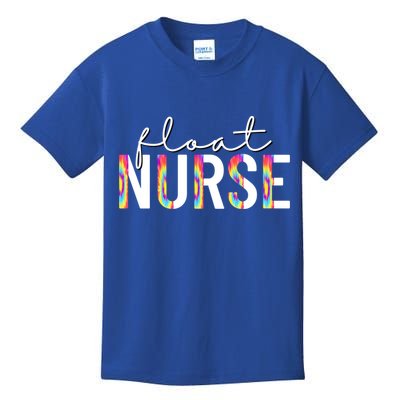 Float Nurse Nursing Tie Dye Float Pool Nurse Gift Kids T-Shirt