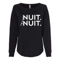 Funny Nuit Nuit Womens California Wash Sweatshirt