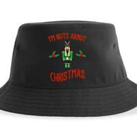 Funny Nutcracker Nuts About Christmas Gift Sustainable Bucket Hat