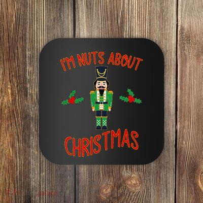 Funny Nutcracker Nuts About Christmas Gift Coaster