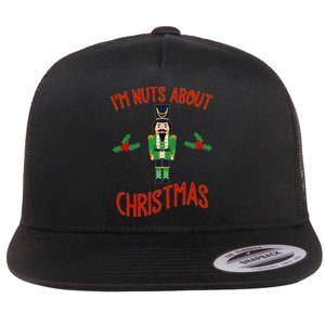 Funny Nutcracker Nuts About Christmas Gift Flat Bill Trucker Hat