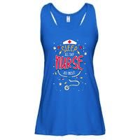 Fun Nurse Night Shift Cute Gift I Sleep All Day Nurse All Night Ladies Essential Flowy Tank