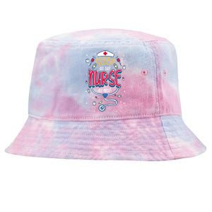 Fun Nurse Night Shift Cute Gift I Sleep All Day Nurse All Night Tie-Dyed Bucket Hat