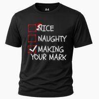 Funny Nice Naughty Making Your Mark Funny Christmas Check List Funny Nice Performance Shirt