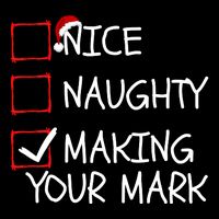 Funny Nice Naughty Making Your Mark Funny Christmas Check List Funny Nice 16 in Basic Backpack