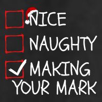 Funny Nice Naughty Making Your Mark Funny Christmas Check List Funny Nice 25L Jumbo Tote
