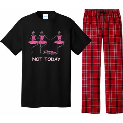 Funny Nope Not Today Lazy Ballerinas Skeleton Great Gift Pajama Set