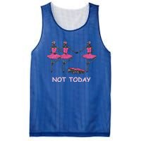 Funny Nope Not Today Lazy Ballerinas Skeleton Great Gift Mesh Reversible Basketball Jersey Tank