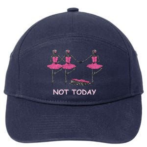 Funny Nope Not Today Lazy Ballerinas Skeleton Great Gift 7-Panel Snapback Hat