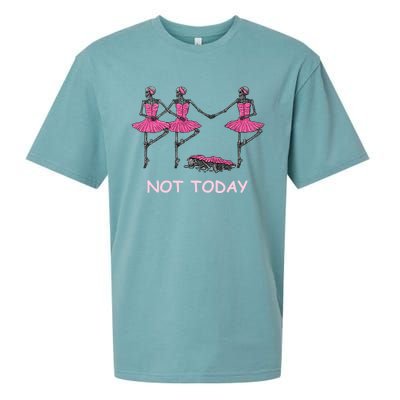 Funny Nope Not Today Lazy Ballerinas Skeleton Great Gift Sueded Cloud Jersey T-Shirt