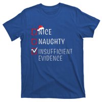 Funny Naughty Nice Christmas Family Pajama T-Shirt