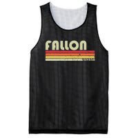 Fallon Nv Nevada Funny City Home Roots Gift Retro 70s 80s Mesh Reversible Basketball Jersey Tank