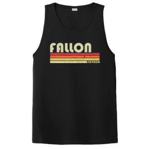 Fallon Nv Nevada Funny City Home Roots Gift Retro 70s 80s PosiCharge Competitor Tank