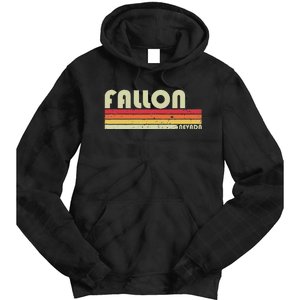 Fallon Nv Nevada Funny City Home Roots Gift Retro 70s 80s Tie Dye Hoodie