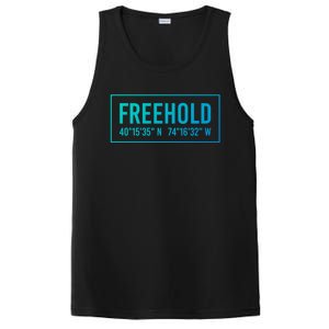 Freehold Nj New Jersey Funny City Coordinates Home Gift Cute Gift PosiCharge Competitor Tank