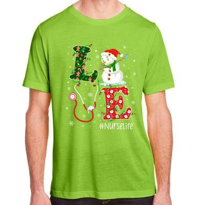 Funny Nurse Nursing Christmas Santa Reindeer Love Nurse Life Gift Adult ChromaSoft Performance T-Shirt