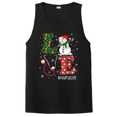 Funny Nurse Nursing Christmas Santa Reindeer Love Nurse Life Gift PosiCharge Competitor Tank