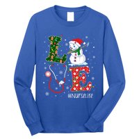 Funny Nurse Nursing Christmas Santa Reindeer Love Nurse Life Gift Long Sleeve Shirt